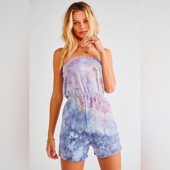Free People Riverside Tool & Dye French Terry One Piece XS - Picture 1 of 8